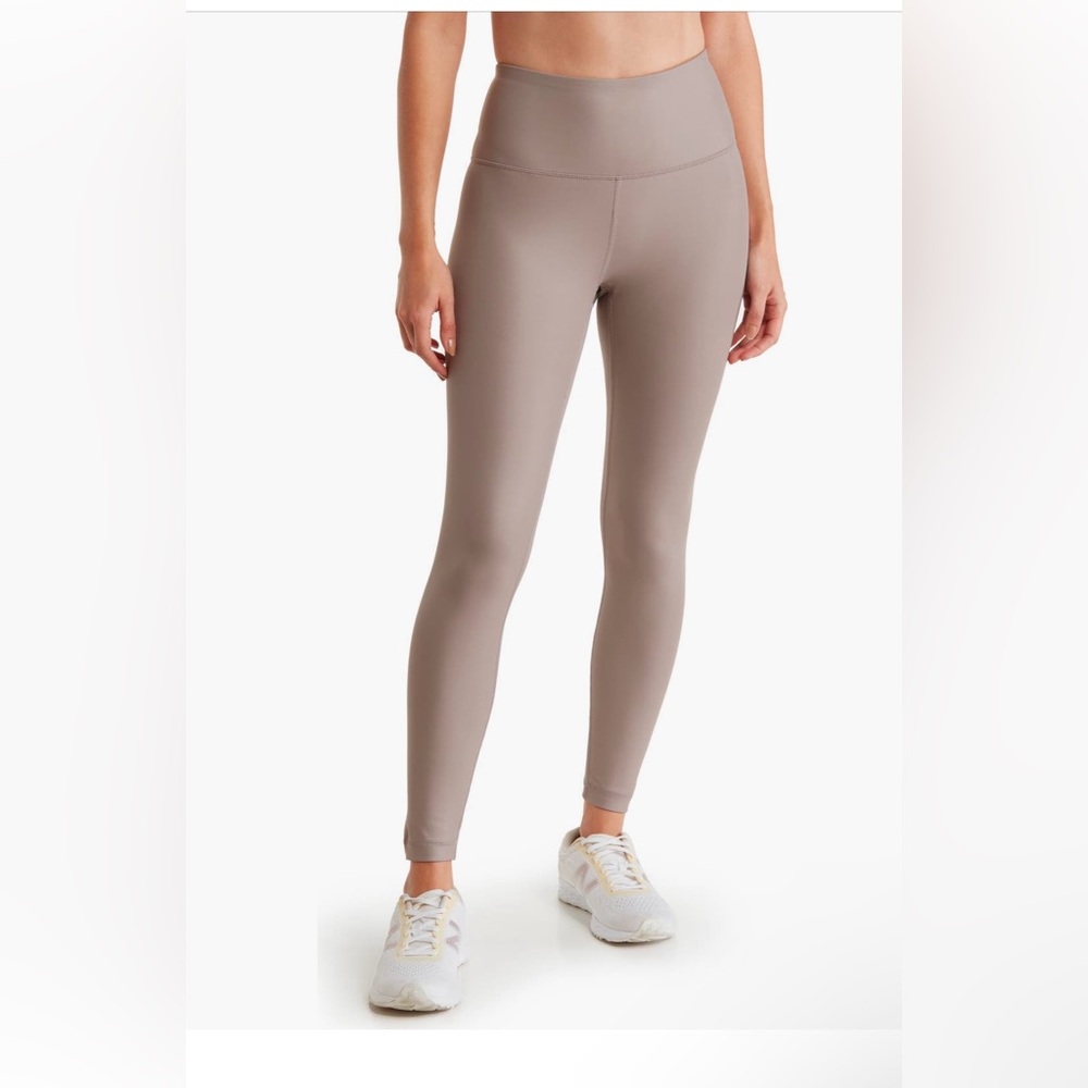 90 DEGREE BY REFLEX High Waist Faux Leather Ankle Leggings NWT